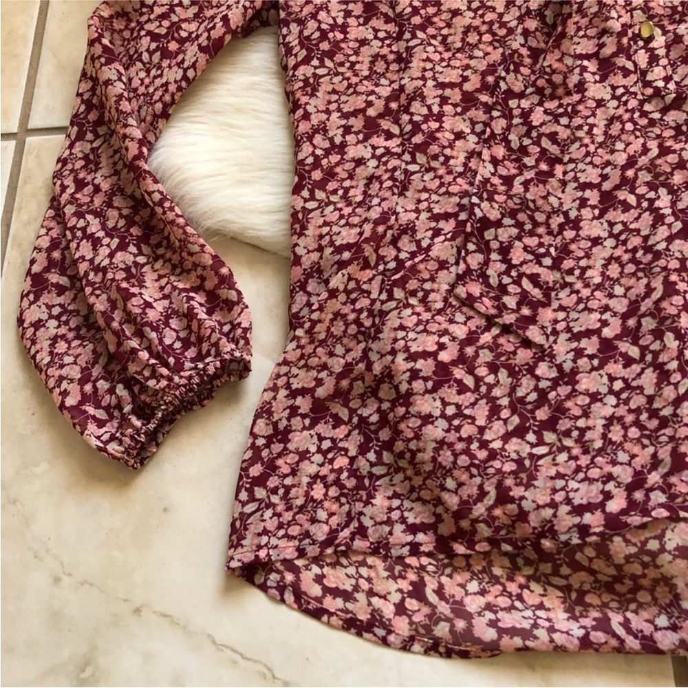 New York & Company Floral Blouse - Picture 2 of 7